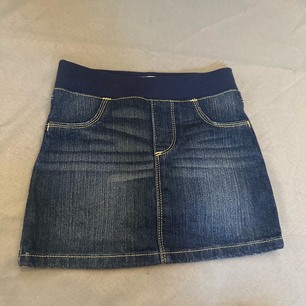 Old Navy Denim Skirt with Dark Blue built in shorts